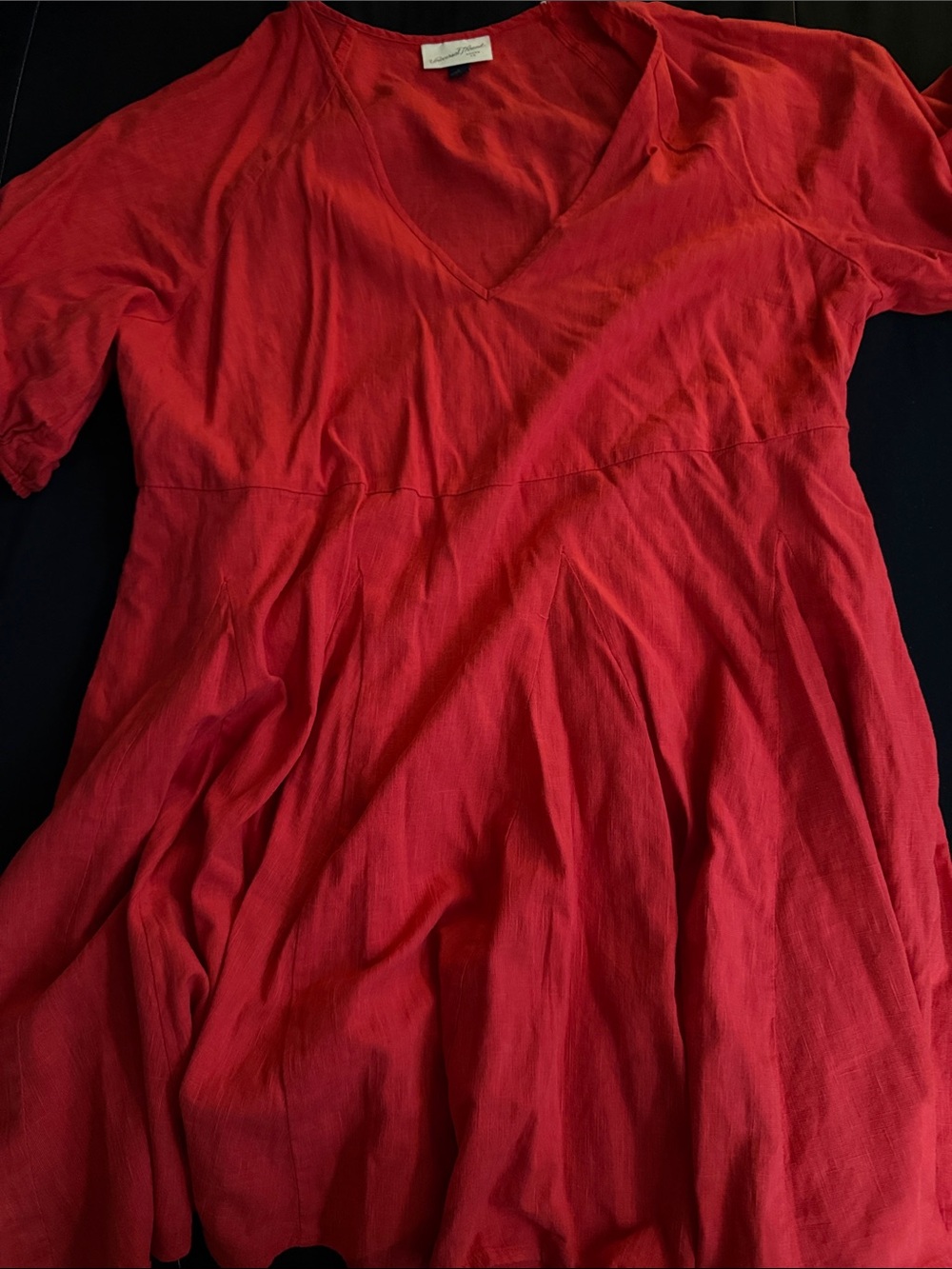 Universal Thread Red V-Neck Tunic Top